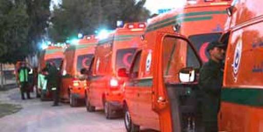14 سيارة إسعاف وعيادتان متنقلتان لتأمين محاكمة مبارك 