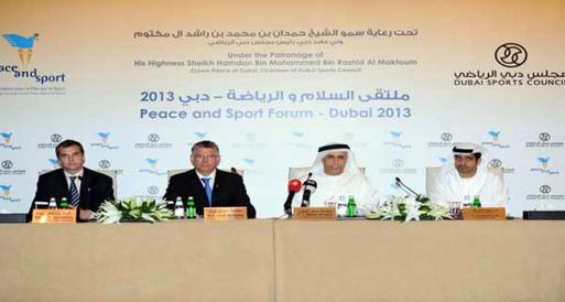 دبي تستضيف أول ملتقى دولي للسلام والرياضة بالشرق الأوسط 