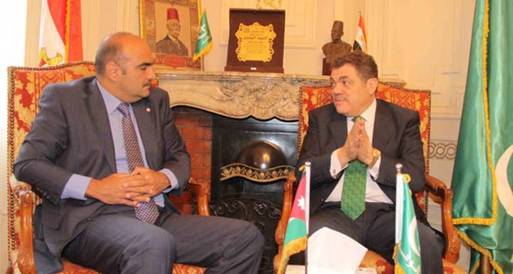 سفير الأردن يزور حزب الوفد ويشيد بما بذله بـ"التأسيسية"