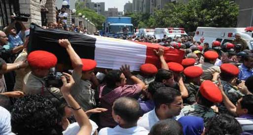 شلل مروري بشوارع القاهرة أثناء جنازة شهداء رفح