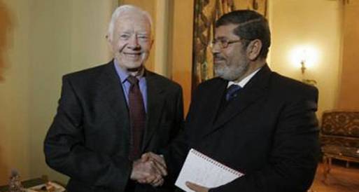 الرئيس يلتقى وفد حكماء أمريكي برئاسة جيمي كارتر