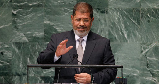 مرسى يبحث مع عباس تطورات القضية الفلسطينية