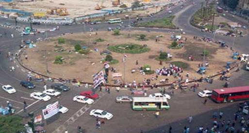 سيولة مرورية في ميدان التحرير والشوارع المؤدية إليه