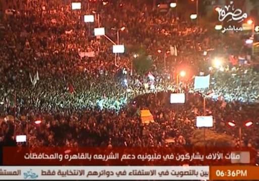 منصة "رابعة": عددنا 4 ملايين متظاهر