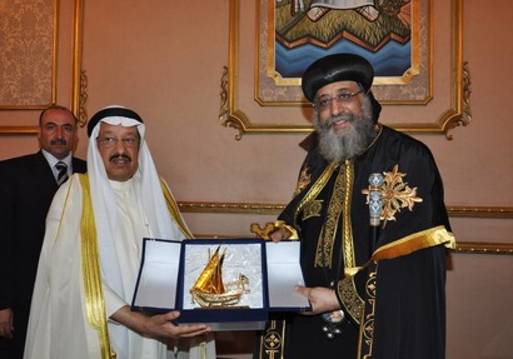 البابا تواضروس يستقبل وفداً من الكويت