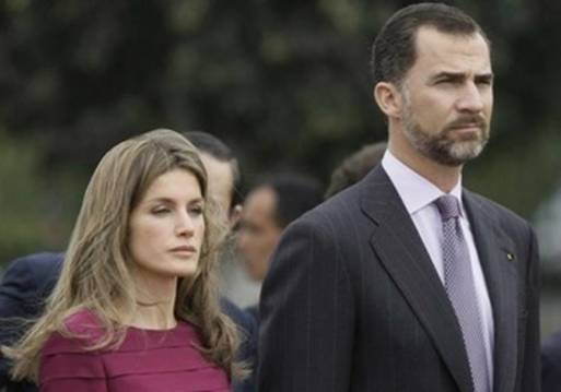 ولي العهد الأسباني الأمير فيليبي وزوجته