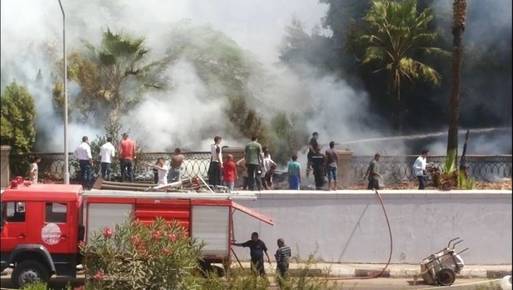 الحماية المدنية تنجح فى السيطرة على حريق أسفل كوبرى عباس - عدسة : وائل الغزاوى
