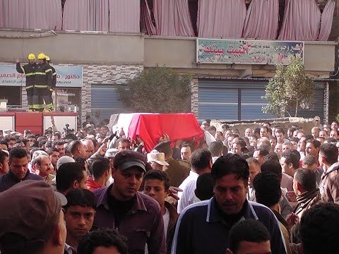 تشييع جنازة أمين الشرطة شهيد تفجيرات الهرم بمسقط رأسة بالغربية 