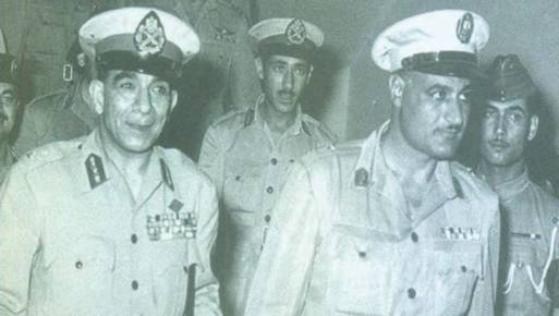 جمال عبد الناصر و عبد الحكيم عامر 