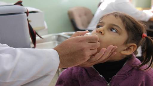تطعيم ضد مرض شلل الأطفال 