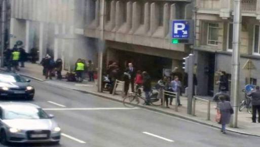 صوره من تفجيرات بروكسل
