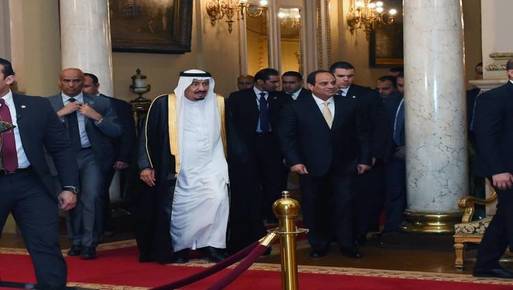 السيد الرئيس يستقبل جلالة الملك سلمان بن عبد العزيز بقصر عابدين 