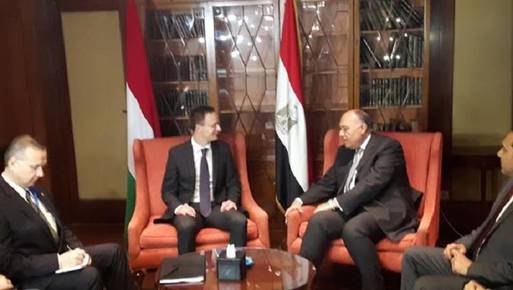 وزير الخارجية يعقد جلسة مباحثات مع وزير خارجية المجر 