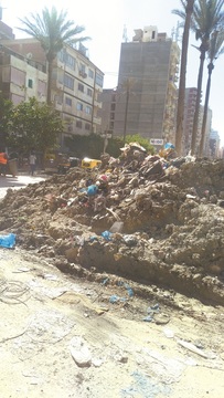 القمامة تبتلع مندرة الإسكندرية