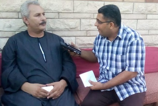  الحاج حسن عبدالرحمن مع محرر بوابة أخبار اليوم 