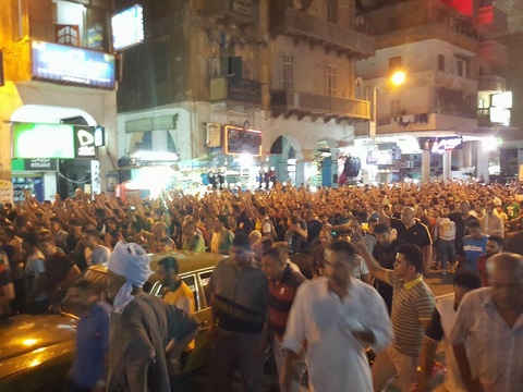  المظاهرات في بورسعيد