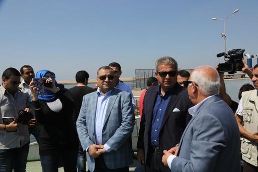 وزير الشباب والرياضة يزور المنطقة اللوجستية لمشروع شرق بورسعيد