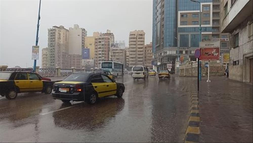 أمطار غزيرة تغرق شوارع الإسكندرية - صورة ارشيفية