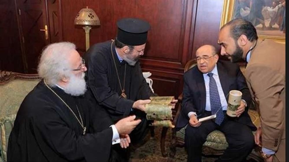 الدكتور مصطفى الفقي والبابا ثيودورس بطريرك طائفة الروم الأرثوذوكس