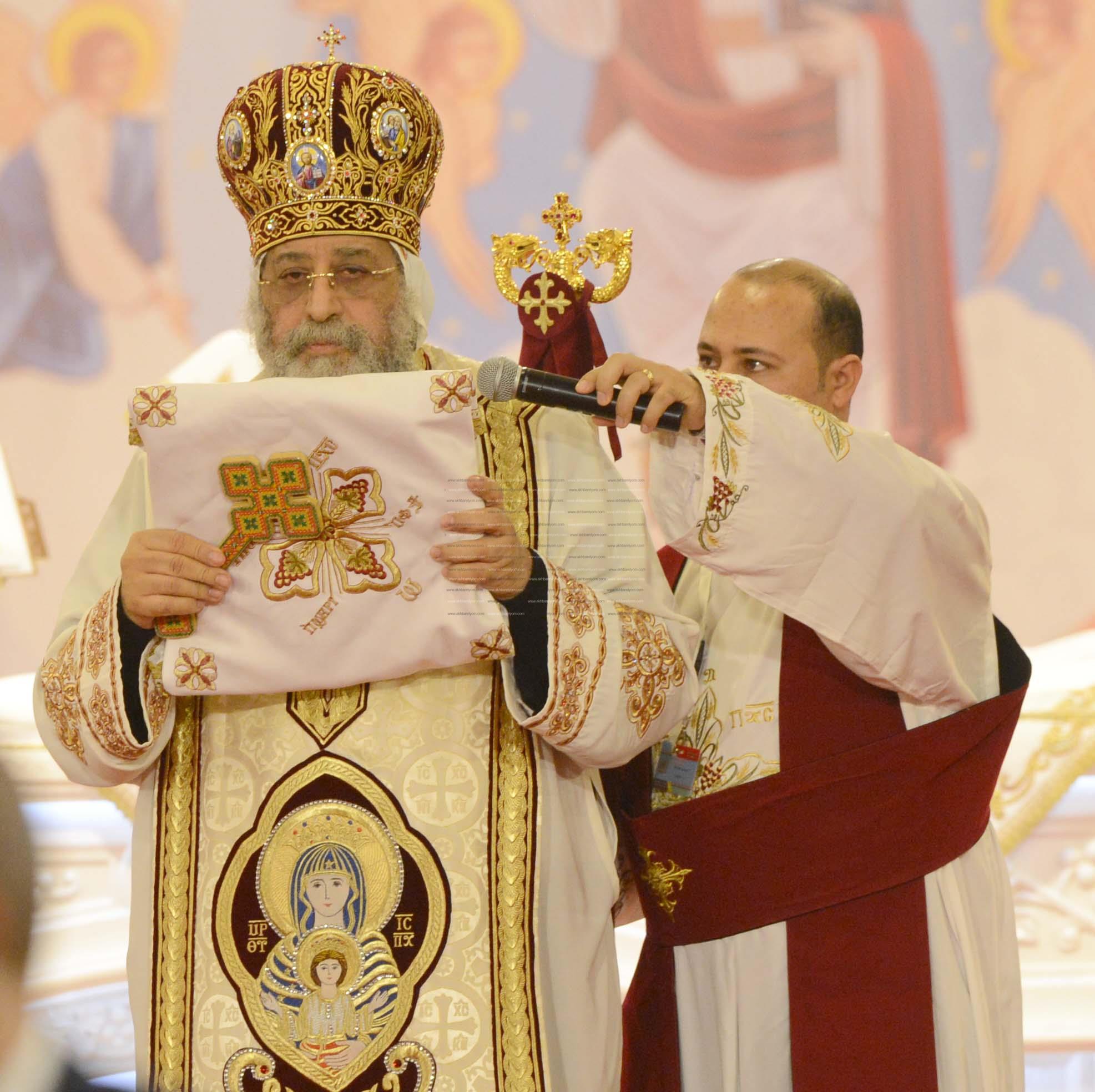 البابا تواضروس خلال قداس الميلاد - تصوير: أسامة منازع