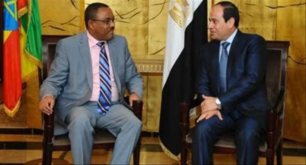 الرئيس السيسي ورئيس وزراء أثيوبيا خلال أحد اللقاءات بينهما