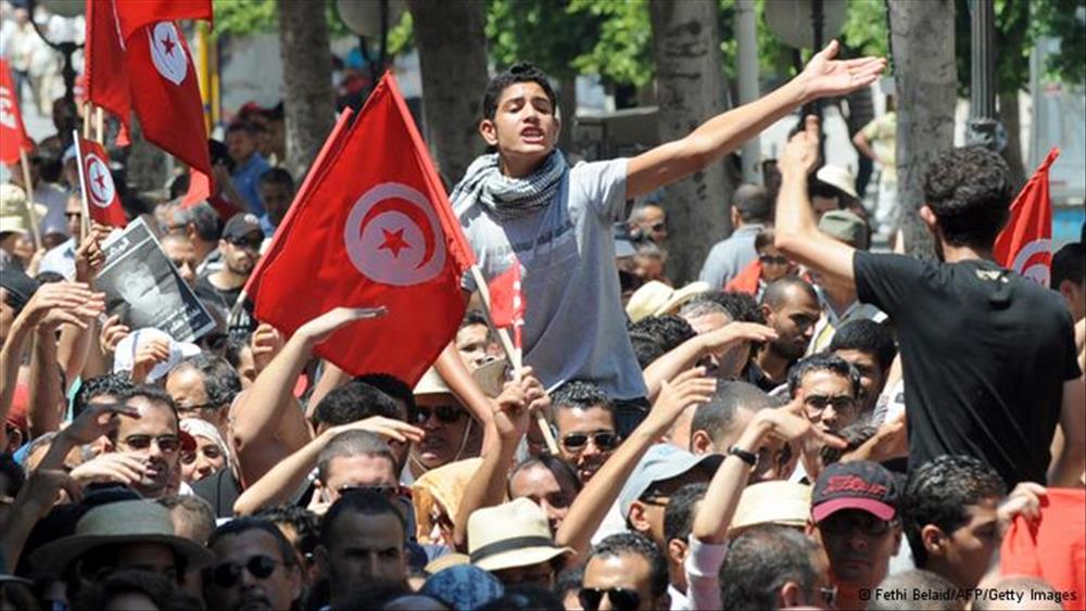 المظاهرات في تونس - صورة أرشيفية