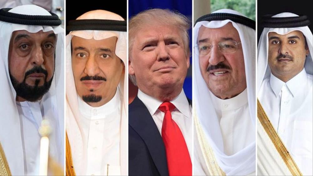 صورة تجمع ترامب بزعماء الخليج العربي