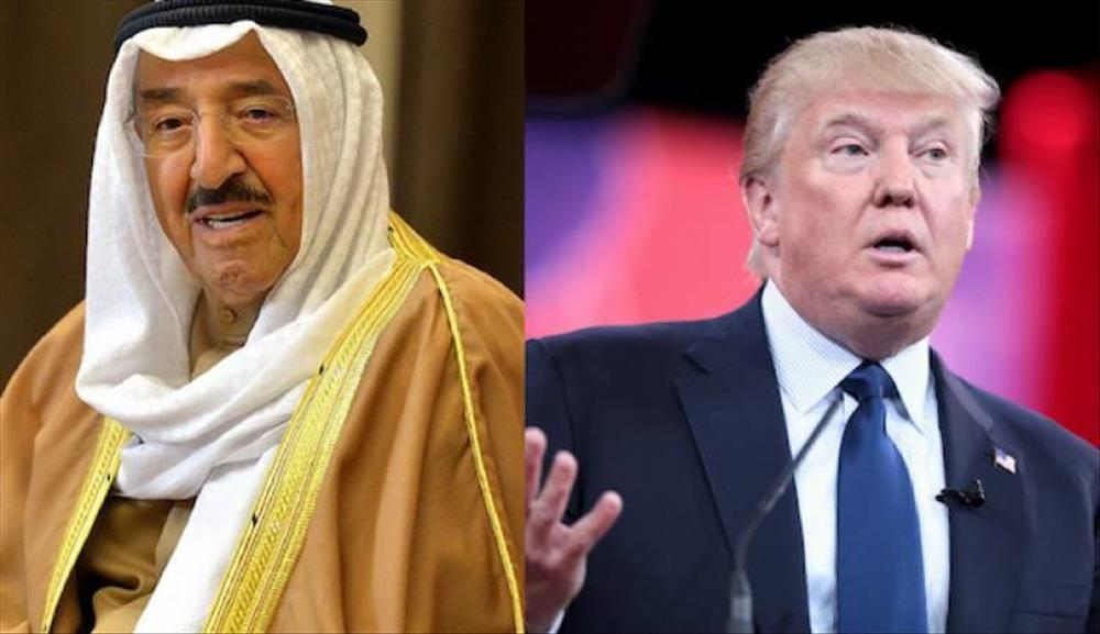 الرئيس الأمريكي وأمير الكويت