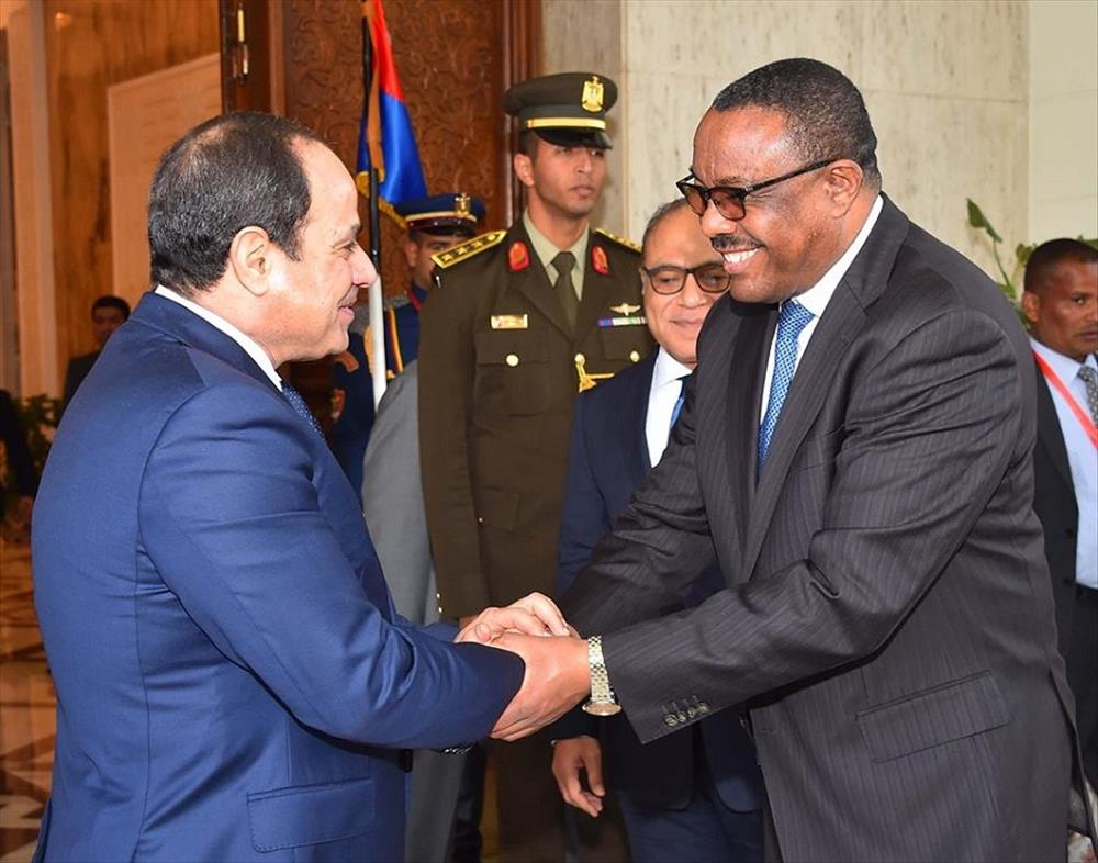 الرئيس السيسي يستقبل رئيس الوزراء الإثيوبي