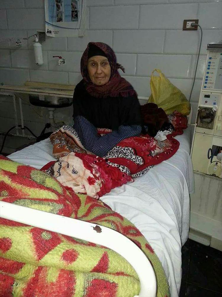 احدى المريضات داخل مستشفى أبو المطامير 