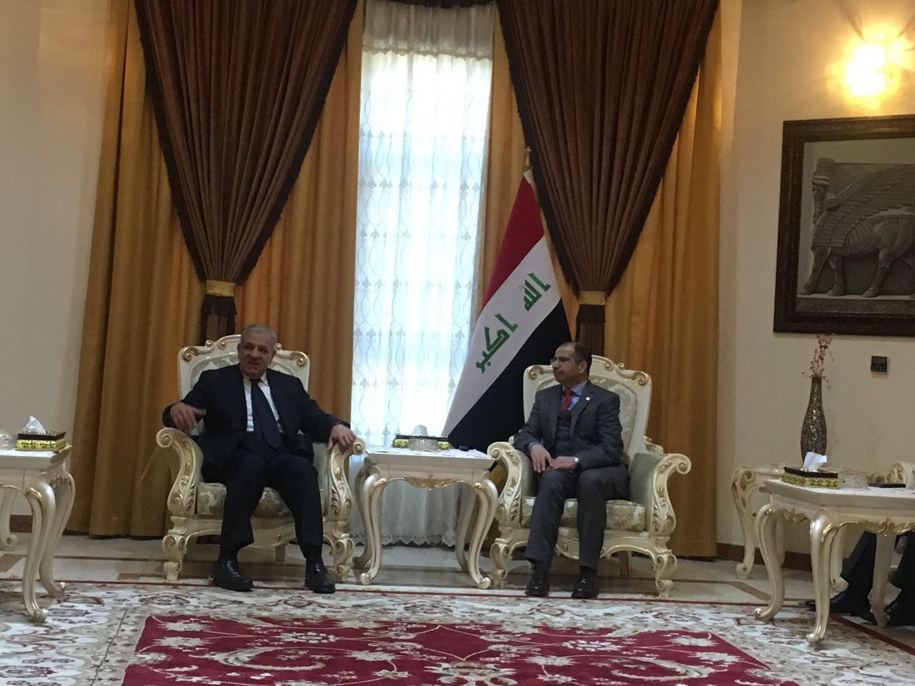 محلب يلتقي رئيس البرلمان العراقي