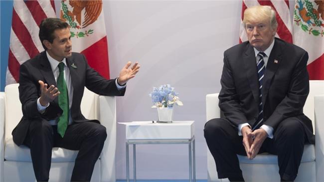 الرئيس الأمريكي دونالد ترامب والمكسيكي إنريكي بينيا نييتو