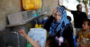 أزمة المياه بغزة