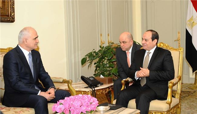 الرئيس السيسي يستقبل وزير اقتصاد أذربيجان