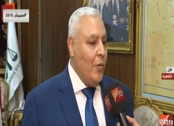 المستشار لاشين إبراهيم رئيس الهيئة العليا للانتخابات