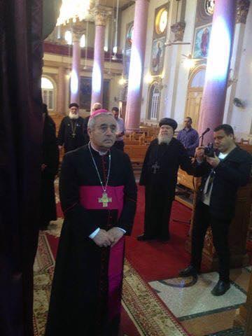 جانب من زيارة سفير دولة الفاتيكان بمصر لمطرانية سوهاج
