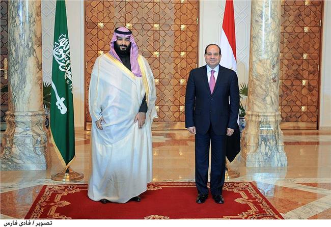 الرئيس السيسي وولي عهد المملكة العربية السعودية بقصر الاتحادية