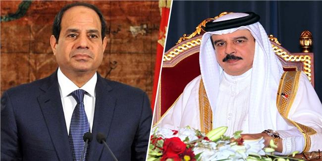 العاهل البحريني الملك حمد بن عيسى آل خليفة والرئيس السيسي