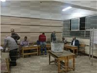غلق أبواب مقار اللجان بمجمع مدارس دار السلام بعد انتهاء مدة التصويت 