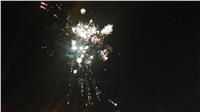  الألعاب النارية تزين سماء «جامعة القاهرة» احتفالا بالسيسي