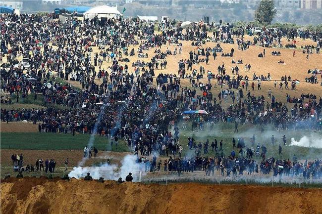 مظاهرات الشعب الفلسطيني في غزة