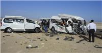 الصحة: إصابة 25 مواطناً في حادث تصادم سيارتين «ميكروباص» بالفيوم