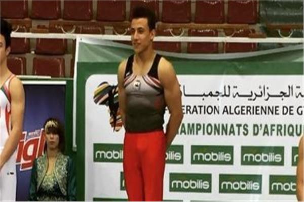 اللاعب الهارب عبد الرحمن مجدي لاعب منتخب مصر للجمباز