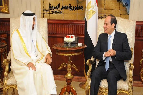 لقاء الرئيس السيسي والشيخ محمد بن زايد آل نهيان