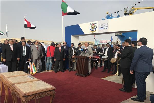 مؤتمر تدشين بداية أعمال شركة التحدي المصرية الإماراتية للأعمال البحرية والتكريك