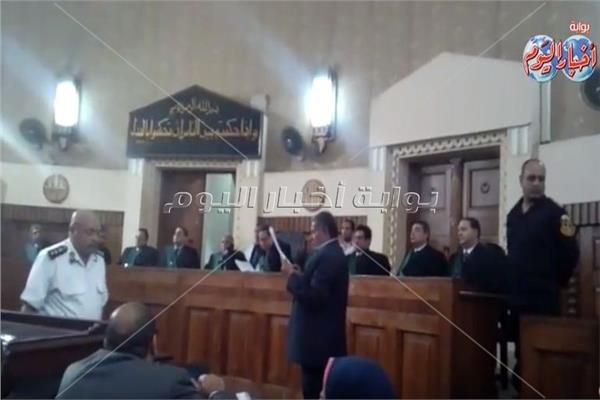جلسة محاكمة المتهمين باغتيال هشام بركات