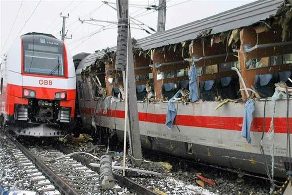 حادث تصادم قطارين في النمسا