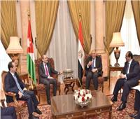 جانب من لقاء وزيري خارجية ورئيسي مخابرات مصر والأردن