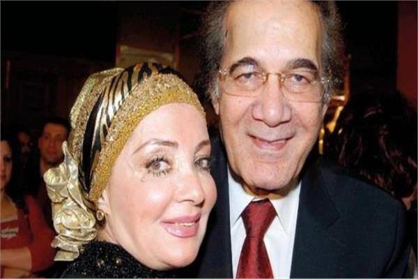 الفنان محمود ياسين وزوجته الفنانة شهيرة