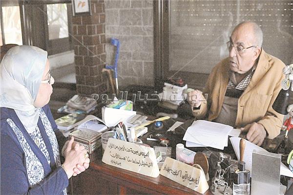 د.يحيى الرخاوي خلال الحوار - تصوير عبد الهادي كامل